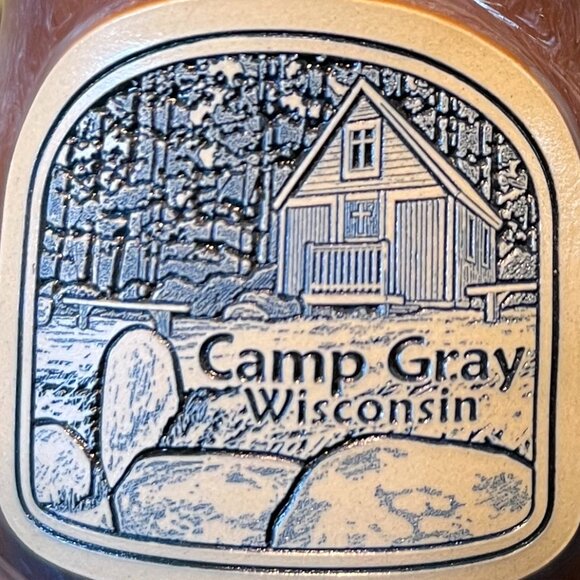 DENEEN POTTERY Handcrafted Hand Thrown Mug CAMP GRAY ~ Wisconsin - Picture 2 of 11